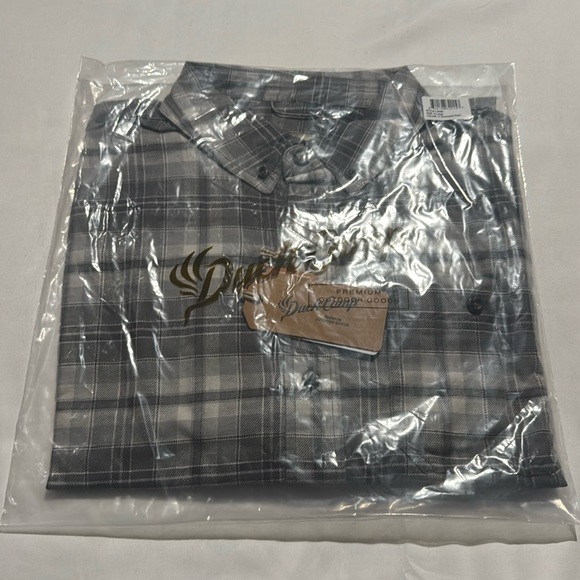 Duck Camp Gunmetal Plaid Shirt large Km - Picture 3 of 4